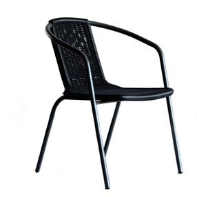 Lauko kėdė, juoda, 54 cm x 56 cm x 72 cm