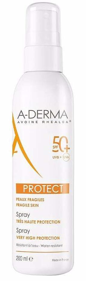 Purškiklis įdegio priežiūrai A-Derma Protect SPF50+, 200 ml