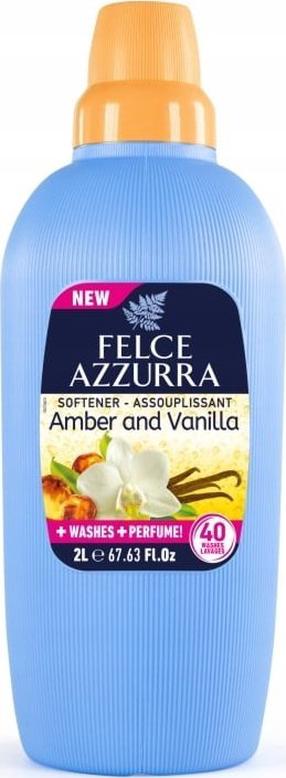 Audinių minkštiklis Felce Azzurra Amber and Vanilla Softener, skystas, 2 l