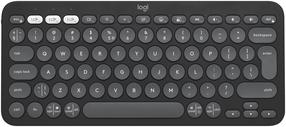 Bezvadu datora tastatūra Logitech Pebble Keys 2 K380s, EN, grafīta krās.