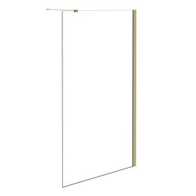 Dušo sienelė Besco Eco-N Walk-In, 120 cm x 195 cm, aukso sp./grūdintas
