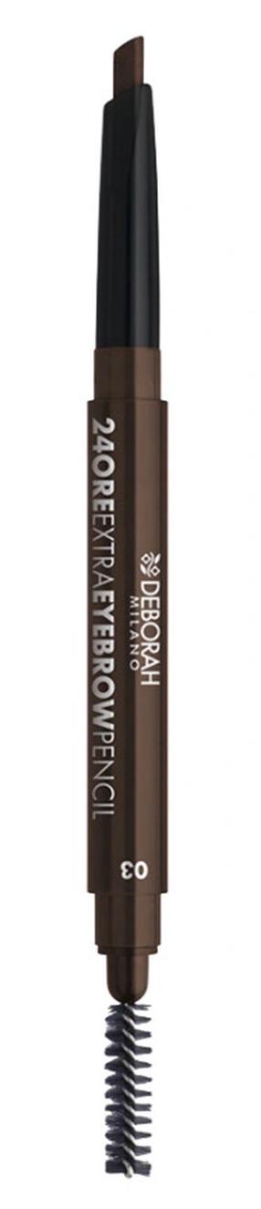 Uzacu zīmulis Deborah Milano 24Ore, 0.22 g, dark krās. 03