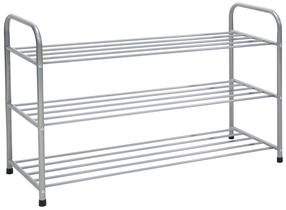 Batų lentyna Home4you Benito 13937, sidabro, 92 cm x 35 cm x 61 cm