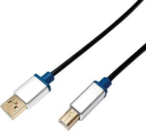 Laidas Logilink Micro USB / USB USB 2.0 A male, USB 2.0 B male, 2 m, juoda sp.