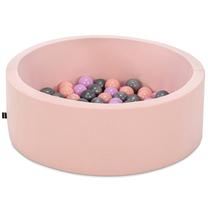 Baseinas su kamuoliukais Kalune Design Bubble Pops, ⌀ 7 cm, rožinė sp./pilka sp.