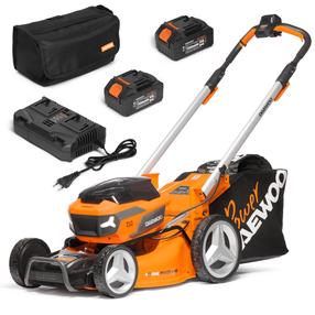 Akumulatora zāles pļāvējs pašgājējs Daewoo DLM 5042Li-SV SET, 47 cm