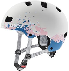 Skrituļslidotāja ķivere Uvex CC, 55-58 cm, zila krās./rozā krās./pelēka krās.