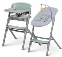 Maitinimo kėdutė KinderKraft Livy 4in1 Calmee, žalia sp./pilka sp.