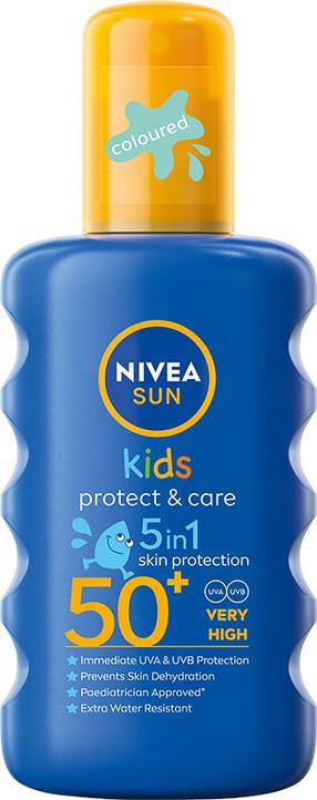 Средство для ухода за загаром Nivea Sun Kids Protect & Care 5in1 SPF50+, 200 мл