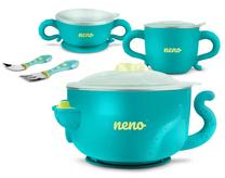 Indų komplektas Neno Polpo, 400 ml, 0 mėn., nerūdijantysis plienas/silikonas/polipropilenas (pp), žalia sp.