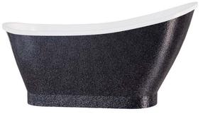 Vonia, laisvai pastatoma Besco Gloria Glam Graphite, 160 cm x 68 cm x 77.5 cm, ovalas, chromo sp./grafito sp.