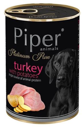 Šlapias šunų maistas Dolina Noteci & Piper Piper Animals Piper Platinum Pure Adult, kalakutiena, 0.4 kg