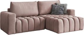 Kampinė sofa Bonett Monolith 63, rožinė sp., dešininė, 175 x 250 cm x 92 cm