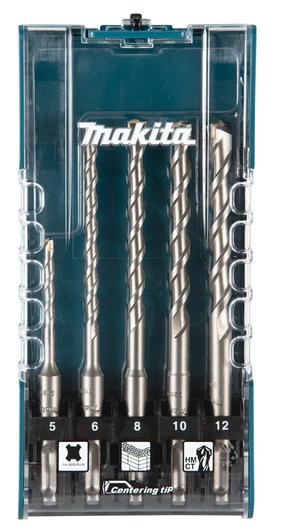 Grąžtų komplektas Makita E-15724, betonui/raudonos plytos, sds plus, 5 mm x 11 cm