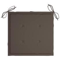 Kėdžių pagalvėlė VLX Garden Chair Cushions 47604, tamsiai ruda sp., 50 cm x 50 cm, 2 vnt.