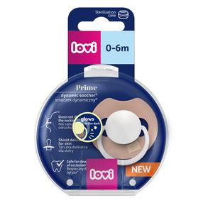 Соска Lovi Prime Dynamic, 0 мес., розовый цв.