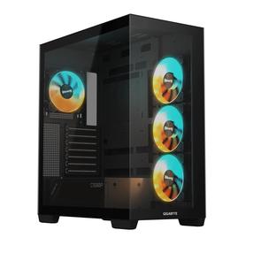 Datora korpuss Gigabyte C500 Panoramic Stealth GB-C500P ST, melns krās.