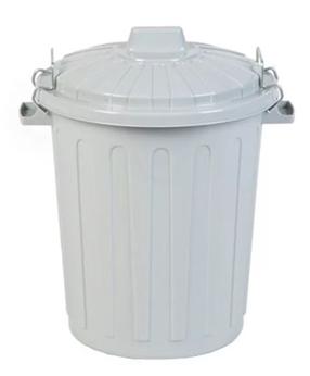 Mājdzīvnieku barības uzglabāšanas kaste Curver Barrel, 23 l, 35 cm x 35 cm x 45 cm, pelēka krās.