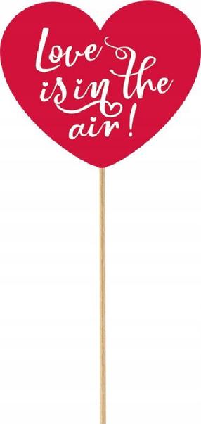 Dekoracija GoDan Love Is In The Air, raudona sp., 30 cm
