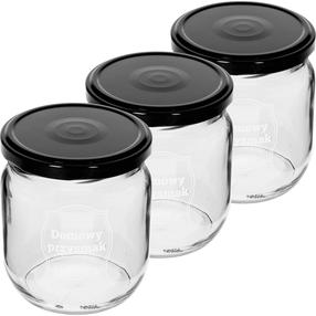 Stiklainis Browin Domowy przysmak 132433, 86 mm, 0.425 l, skaidri sp., 3 vnt.