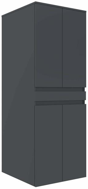 Шкаф для стиральной машины Kalune Design Neve 70-013, матовый антрацитовый цв., 73 см x 70 см x 193 см