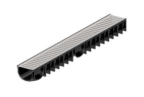 Drenāžas kanāls ar režģi Easyline Aco, A15, 100 cm x 12.5 cm x 9 cm