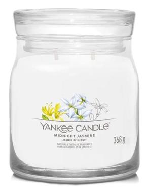 Küünal, lõhna Yankee Candle Signature Midnight Jasmine, 35 - 50 h, 368 g, valge v.