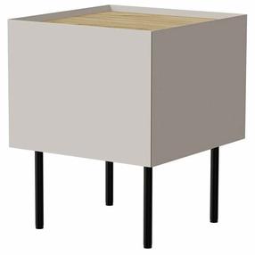 Naktinis staliukas Cama Meble Fellini, ąžuolo sp./kašmyro sp., 60 cm x 40 cm x 41 cm
