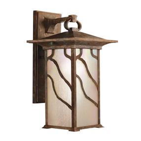 Āra sienas lampa Quintiesse Morris, 60W, E27, IP44, vara krās., 20.3 cm x 38.6 cm