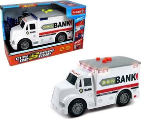  Игрушечный автобус Trifox City Series Rescue Bank Car 512205, белый цв.