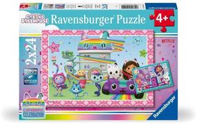Puzle 2in1 Ravensburger Gabbys Dollhouse, 19.2 cm x 27.5 cm, 48 gab., daudzkrāsaina