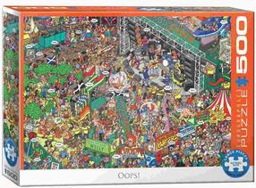 Puzle Eurographics Oops! By Martin Berry, 67 cm x 49 cm, 500 gab., daudzkrāsaina