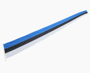 Riigilipp, 250 cm x 30 cm, sinine v./valge v./must v.