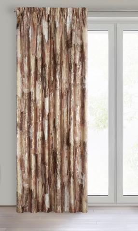 Naktinė užuolaida ZDL-02, ruda sp./smėlio sp./tamsiai smėlinė sp., 140 cm x 270 cm
