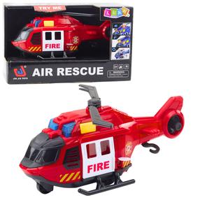  Игрушечный вертолет Lean Toys Air Rescue Fire, красный цв.