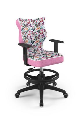 Laste töötool Duo Storia 31, 64 x 64 x 102.5 cm, must v./roosa v./mitmevärviline