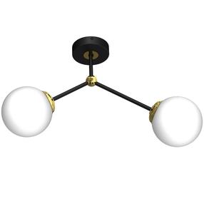 Lampa griesti Milagro Joy MLP7459, E14, 2, balta krās. / melna krās.