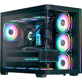 Datora korpuss AeroCool P500C EVO-G-BK-v1, melna krās.
