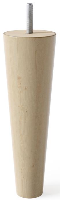 Mēbeļu kāja Sleepwell Cone, 6 cm x 6 cm, 18 cm, Ø 6 cm, koka krās.