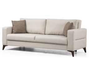 Sofa-lova Atelier Del Sofa Kristal 3, smėlio sp., 217 x 90 cm x 86 cm