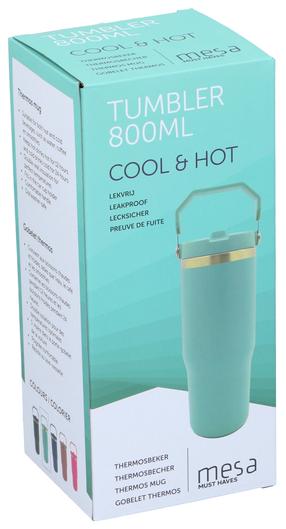 Termospudel Mesa, (värv/disain valitakse juhuslikult), roostevaba teras, 0.8 l