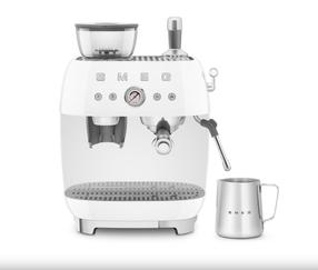 Espresso kafijas automāts Smeg EGF03WHEU, balta krās.