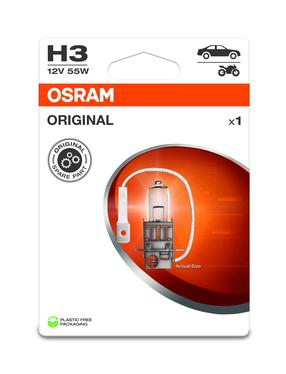 Automobilio lemputė Osram PK22S 64151-1BL, halogeninė, skaidri sp., 12 V