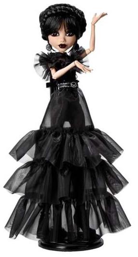 Lėlė Mattel Monster High Wednesday Raven, 30 cm, juoda sp.