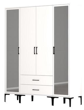 Spinta Kalune Design Kumsal RTR, balta sp., 47.5 cm x 160 cm x 201.4 cm, su veidrodžiu