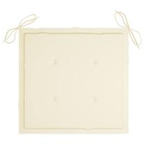Kėdžių pagalvėlė VLX Garden Chair Cushions 47599, kreminė sp., 50 cm x 50 cm, 2 vnt.