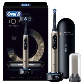 Электрическая зубная щетка Oral-B Lunar iO10, золотой цв./черный цв.