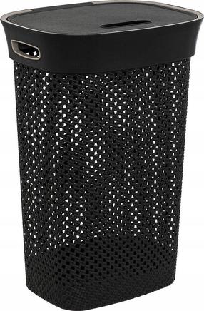 Veļas kaste 5five Hamper, 60 l, melna krās., 42 cm x 33 cm x 61 cm