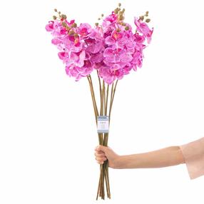 Dirbtinė gėlė, orchidėja AmeliaHome Faleni, violetinė sp., 76 cm