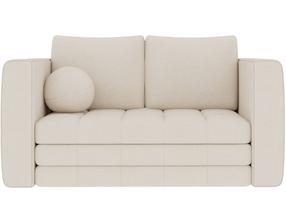 Sofa-lova Kastol Chenille, balta sp., 71 x 137 cm x 74 cm